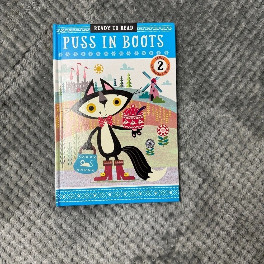 Ready to Read Level 2 Books Rapunzel and Puss in Boots Set Childrens‎